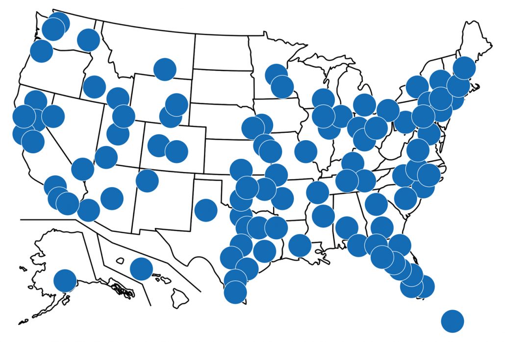 servicearea-map - MEDtegrity Healthcare Linen & Uniform Services