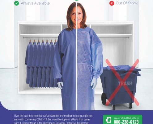 medicleanse 2020 reusable vs disposable ppe flyer page 1