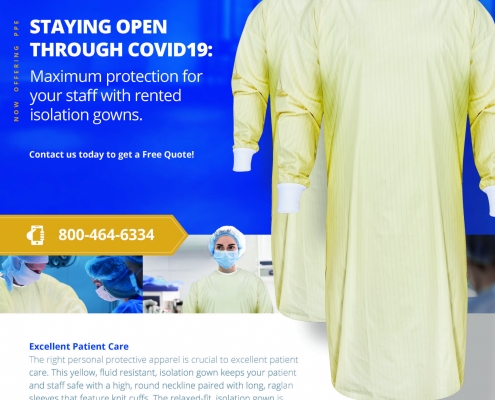 medico 2020 isolation gowns flyer